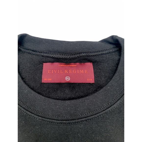 Civil Regime Casted Out Blooming Through Chaos Graphic Sweatshirt XL Y2K Grunge - Picture 5 of 6